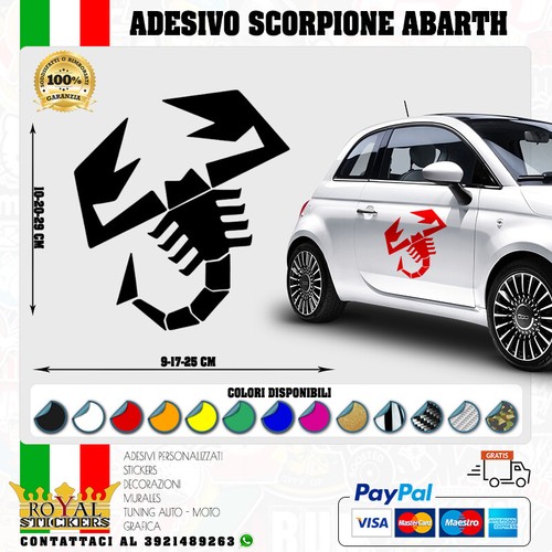 Adesivo logo abarth scorpione - adesivo,